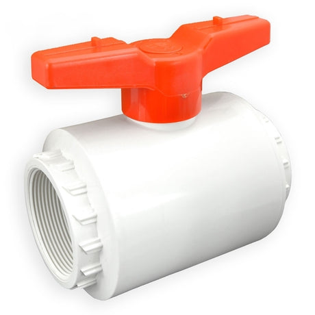 3" Flui-PRO PVC Compact Ball Valve - White / Threaded (FP-WT-030)