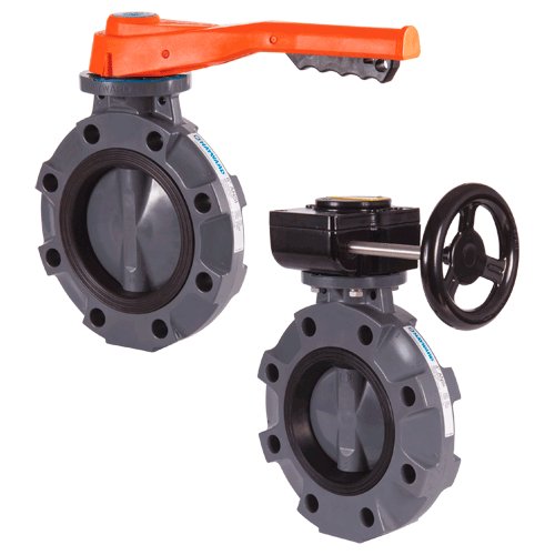Hayward BYV Series, 2" PVC Butterfly Valve, PVC Wafer, EPDM Seals