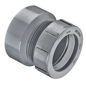 1-1/2" LabWaste CPVC Femal Trap Adapter with Plastic Nut (P104R-015C)