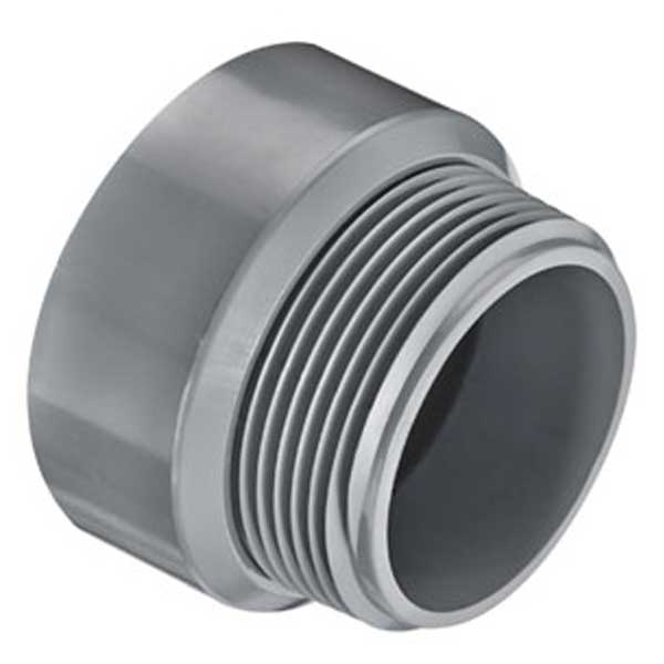 1-1/2" LabWaste CPVC Male Adapter MPT x HUB (P109-015C)