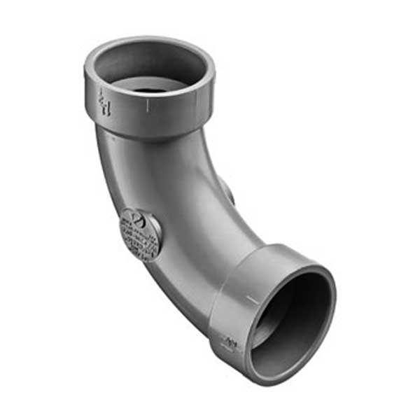 3"   LabWaste CPVC Long Sweep 1/4 Bend H x H (P304-030C)