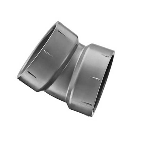 4" LabWaste CPVC Street  22.5° 1/16  Bend  Hub x Hub (P324-040C)