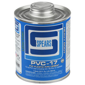 PVC-17 Spears Gray Heavy Body PVC Cement