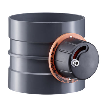 PVC DUCT AirTech Damper with Locking Handle - S x S