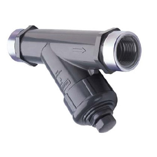 Gray PVC Industrial Y-Strainer