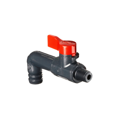 Asahi/America 1089002 1/4 in PVC Labcock Ball Valves Male Thread x Elbow EPDM Seal 1089002
