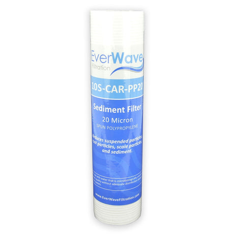 10" EverWave PP Spun Fiber Slim Cartridge - 20 Micron (EVW-20-25-10-PP)