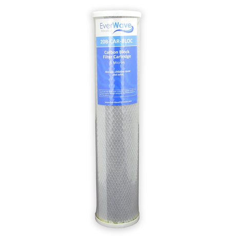 20" EverWave Block Carbon Filter Cartridge - 5 Micron (EVW-5-45-20-BC)