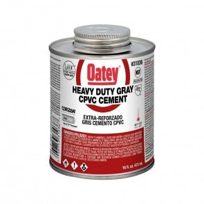 Oatey Heavy Duty Gray CPVC Cement - 16 oz. (31036)