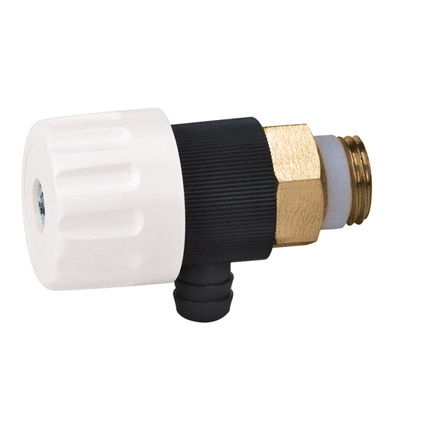 1/4" 337 Caleffi Metal Air Vent with Metal Seal and Adj Outlet MNPT (337221A)