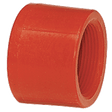 2" Cap, Female NPT, Red, PVDF, Schedule 80