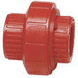 3/4" Union, Threaded, Red, PVDF, FKM Seal, Schedule 80