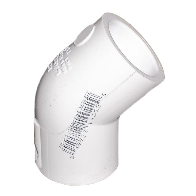 1/2 inch Sch 40 PVC 45 Degree Elbow - Slip x Slip 417-005