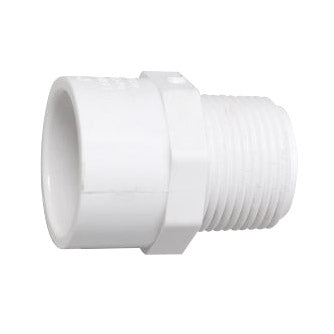 1-1/2 inch x 1-1/4 inch Sch 40 PVC Reducing Male Adapter - MPT x Slip 436-212