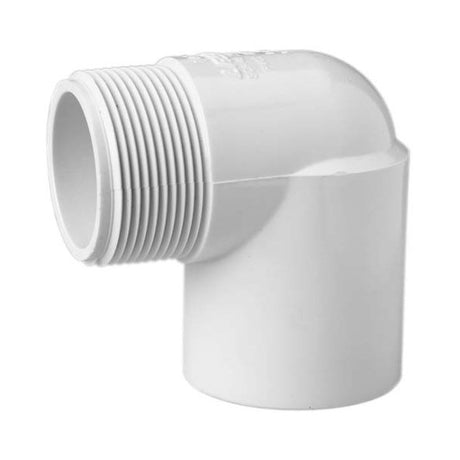 2 inch Sch 40 PVC 90 Street Elbow - Slip x MPT 410-020