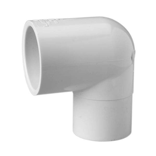 1-1/2 inch Sch 40 PVC 90 Street Elbow - Slip x Spg 409-015