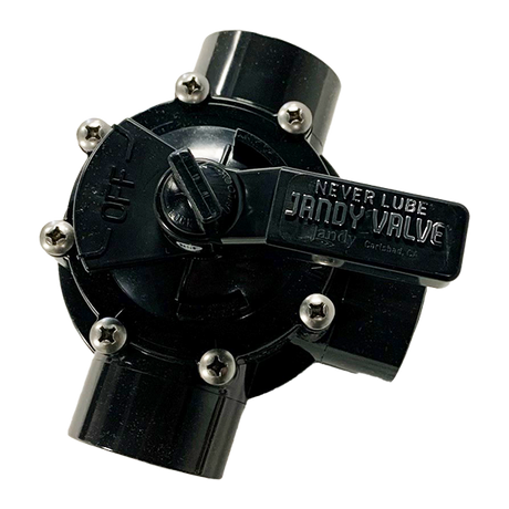 3 Port 1-1/2" - 2" CPVC Jandy Valve, Standard Diverter (4715) Top