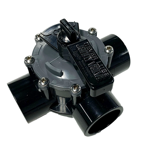 3 Port 1-1/2" - 2" CPVC Jandy Valve, Standard Diverter w/ Internal Stops (4945)