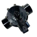 3 Port 1-1/2" - 2" CPVC Jandy Valve, Standard Diverter w/ Internal Stops (4945) Top