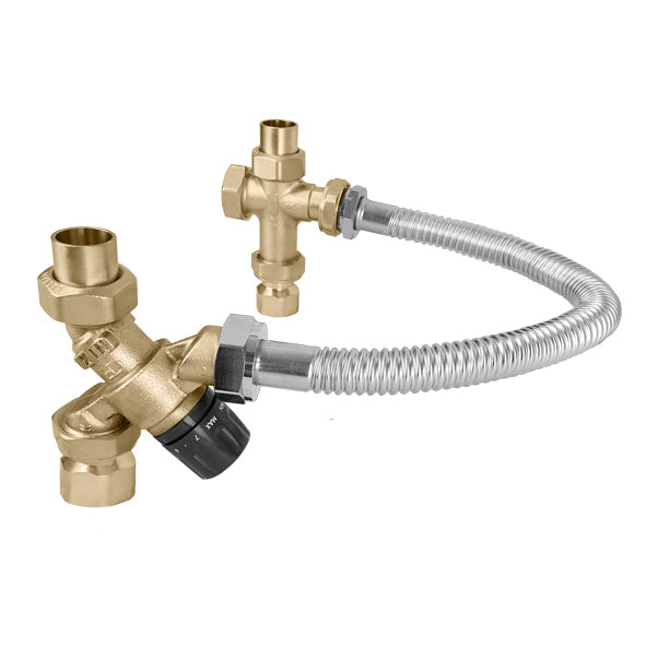 3/4" Caleffi 520 TankMixer Mixing ValveNPT Male Union System Connections (520500AX)