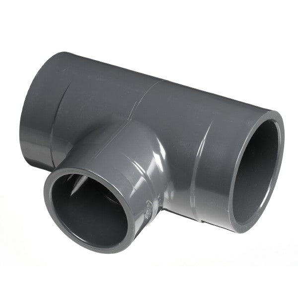 1 inch x 1 inch x 3/4 inch Schedule 80 Reducing Tee 801-131 Slip x Slip x Slip