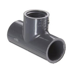 2" Schedule 80 PVC Tee S x S x FPT 802-020