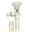 Series EF Drum Pump, 1.32" Pure PVDF/Polypropylene Tube, 3/4" Hose Barb Discharge, Alloy 625 Shaft, FKM O-Ring, 27" Tube Length, 1.6 Maximum Specific Gravity