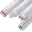 Graver Technologies GFC Series Filter Cartridge, 1 Micron, 20" Length, Double Open End with Buna-N Seals