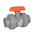 4" Hayward Series TB True Union Ball Valve, Socket End Connections, CPVC Body, EPDM O-Rings, PTFE Seats, 235 psi @ 70 &#176F