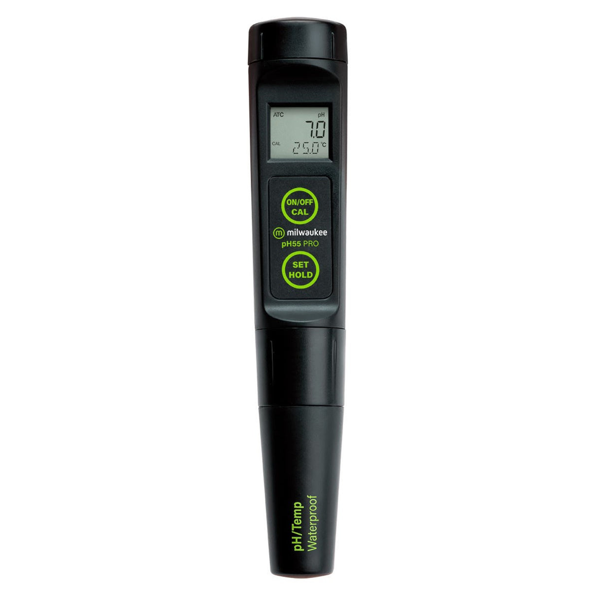 Milwaukee Instruments PH55 PRO Waterproof pH & Temperature Tester with ATC & Replaceable Probe