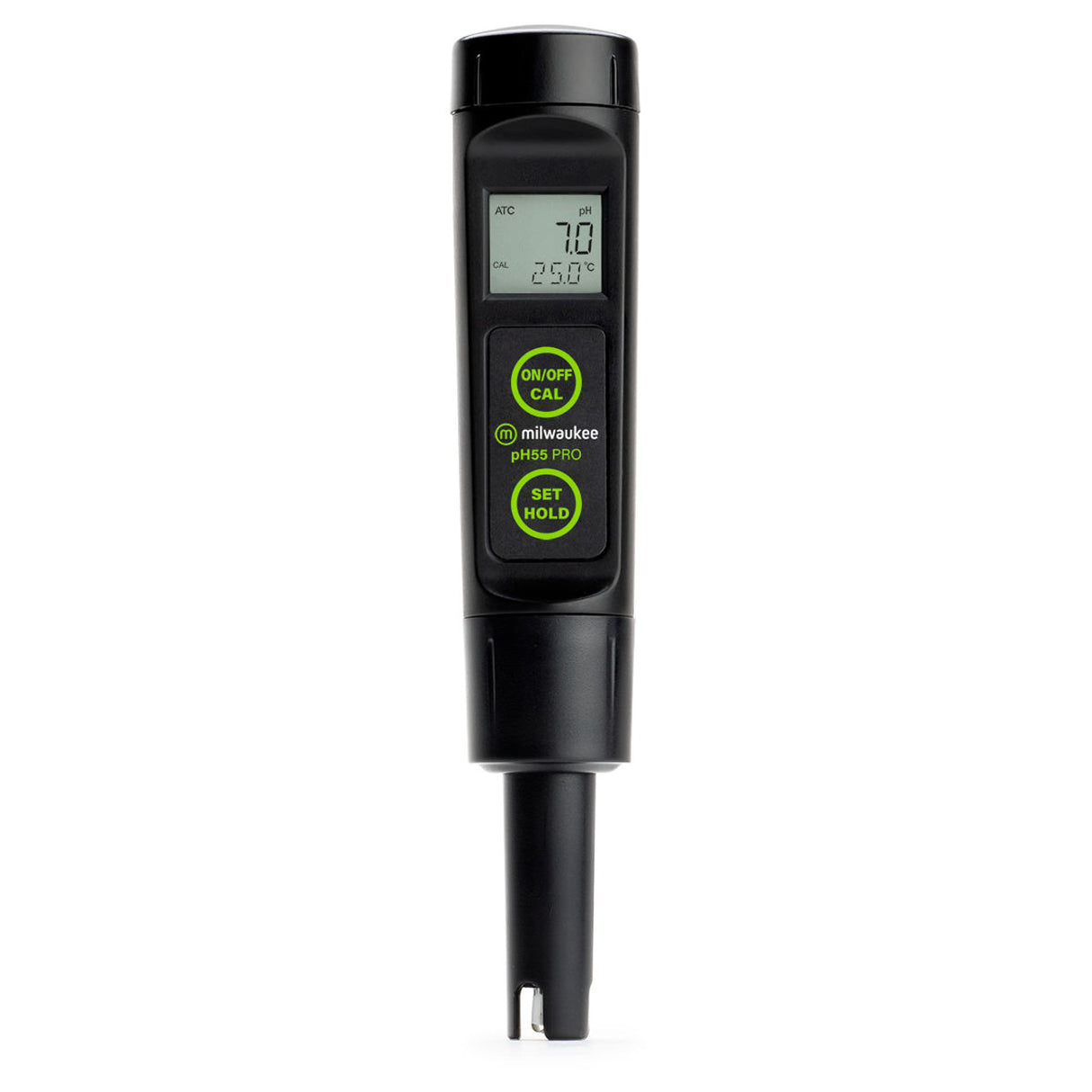 Milwaukee Instruments PH55 PRO Waterproof pH & Temperature Tester with ATC & Replaceable Probe