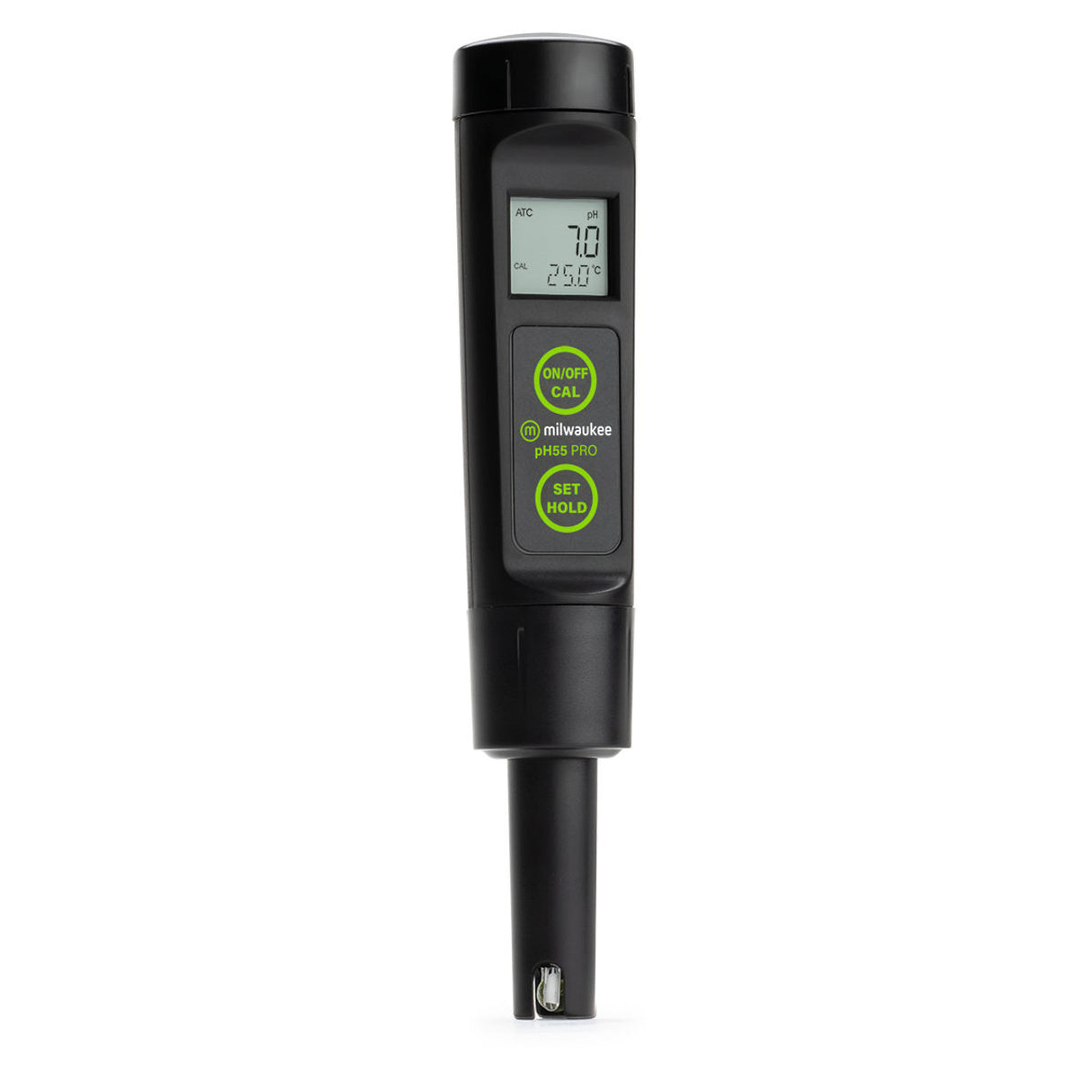 Milwaukee Instruments PH55 PRO Waterproof pH & Temperature Tester with ATC & Replaceable Probe