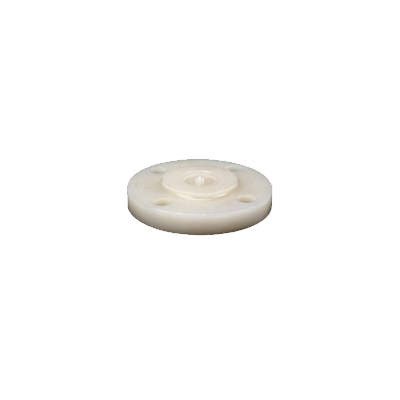 1/2" Flange, One-Piece Solid Design, Socket, Natural, PVDF, Schedule 80
