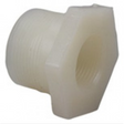 2" x 1" Bushing, Flush, Male NPT x Female NPT, Natural, PVDF, Schedule 80