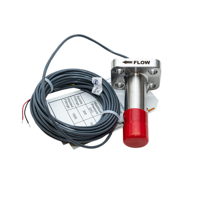 GF Signet P525-2 Series 525 Metalex Paddlewheel Flow Sensor for 1-1/4" to 12" Pipe, Tungsten Carbide Rotor Pin