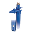 Series PF Drum Pump, 2.00" Polypropylene Tube, 1" Hose Barb Discharge, Alloy 625 Shaft, FKM O-Ring, 40" Tube Length, 1.8 Maximum Specific Gravity
