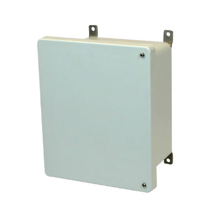 10x8x4 NEMA 4X Fiberglass Enclosure Hinged Screw Cover