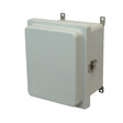 10x8x4 NEMA 4X Fiberglass Enclosure Raised Twist Latch Hinged Cover