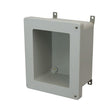 10x8x6 NEMA 4X Fiberglass Enclosure Hinged Screw Cover Window