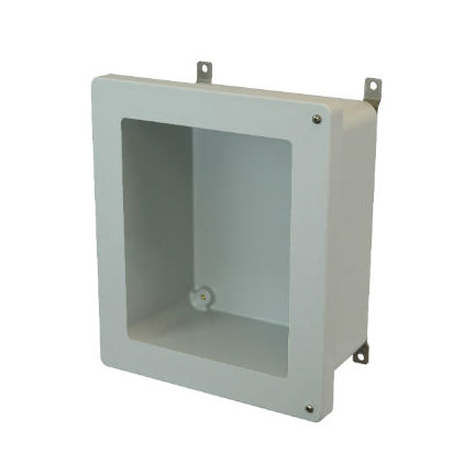 12x10x6 NEMA 4X Fiberglass Enclosure Hinged Screw Cover Window