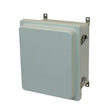 12x10x6 NEMA 4X Fiberglass Enclosure Raised Quick-Release Latch Hinged Cover