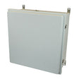 24x24x8 NEMA 4X Fiberglass Enclosure Raised Twist Latch Hinged Cover
