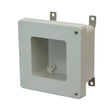 6x6x4 NEMA 4X Fiberglass Enclosure Hinged Screw Cover Window