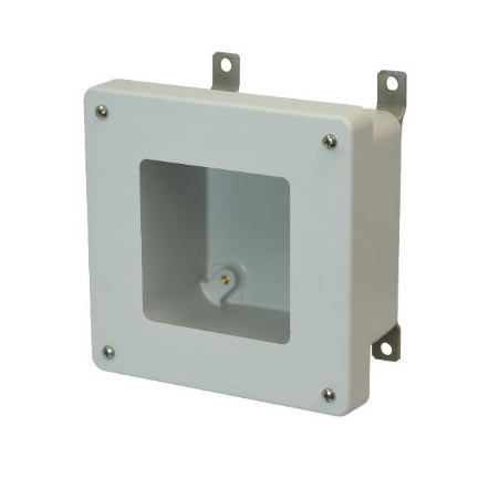 6x6x4 NEMA 4X Fiberglass Enclosure Lift-Off Screw Cover Window