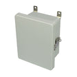 8x6x4 NEMA 4X Fiberglass Enclosure Quick-Release Latch Hinged Cover