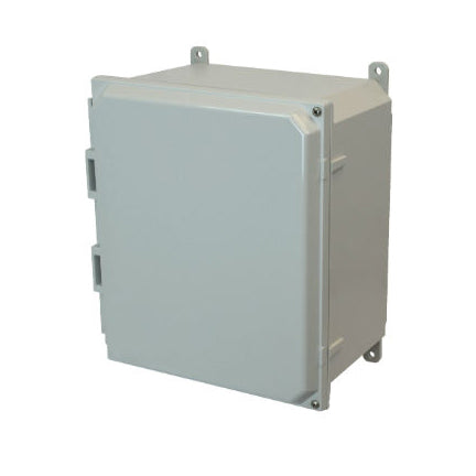 12x10x6 NEMA 4X Polycarbonate ENCL Hinged Screw Cover FOOT MOUNT