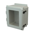 16x14x8 NEMA 4X Fiberglass Enclosure Quick-Release Latch Hinged Cover Window FLANGE MOUNT
