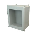 20x16x10 NEMA 4X Fiberglass Enclosure Hinged Screw Cover Window FOOT MOUNT