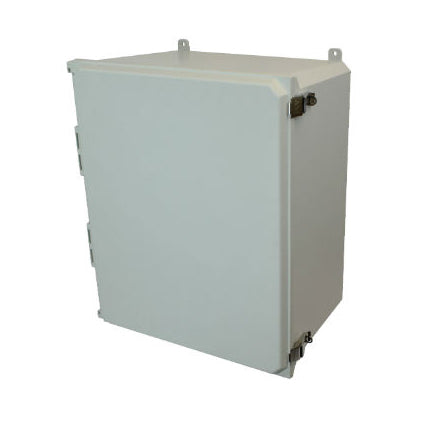 20x16x10 NEMA 4X Fiberglass Enclosure Quick-Release Latch Hinged Cover FOOT MOUNT