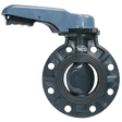 4" PVC Butterfly Valve, PVC Wafer, EPDM Seals, Lever Handle - Asahi/America Pool-Pro (1728040)